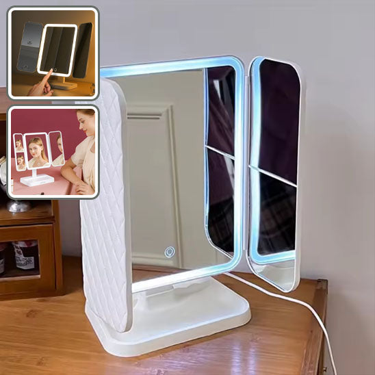 Miroir Maquillage Lumineux LED Batterie Rechargeable : Votre Allié Beauté Polyvalent